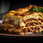 Recipe card image for Gordon Ramsay's authentic lasagna bolognese.