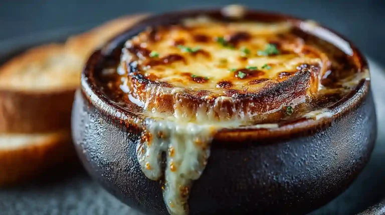 gordon ramsay french onion soup with golden Gruyère crust