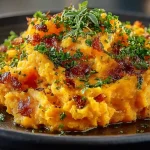 Gordon Ramsay Mashed Sweet Potatoes crushed with sage and coriander
