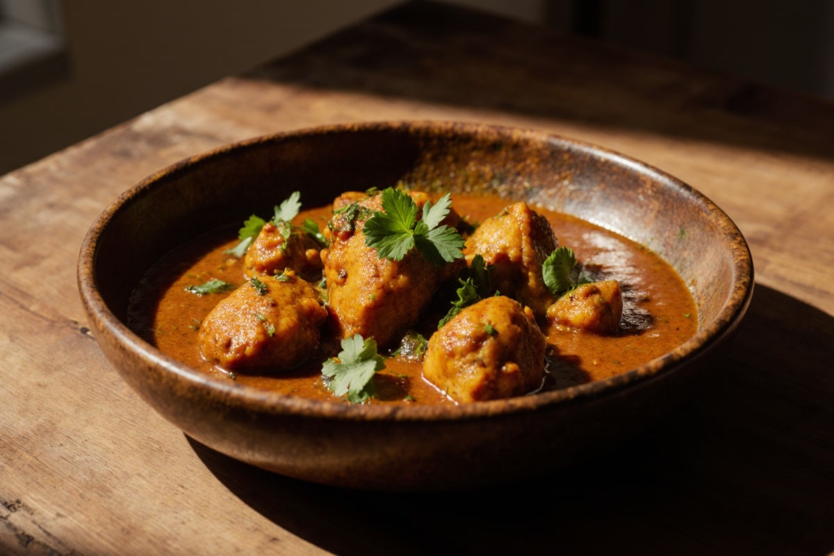 gordon ramsay chicken curry served with fresh cilantro and a side of rice