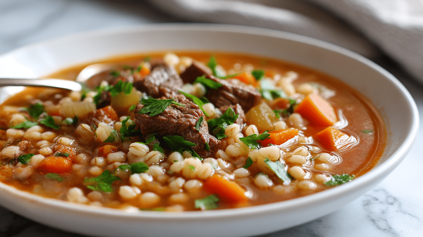 Gordon Ramsay Beef Barley Soup Recipe 2 Delicious gordon ramsay beef barley soup featuring beef, barley, and fresh veggies.