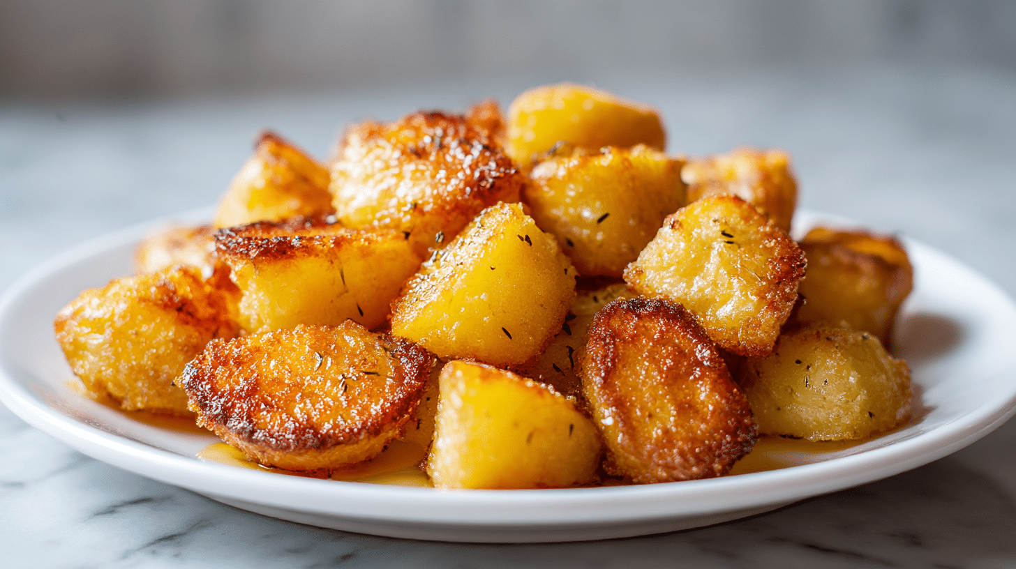 Gordon Ramsay best roast potatoes, showcasing their golden edges.