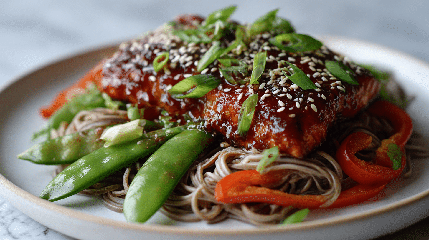 gordon ramsay teriyaki salmon and soba noodles 2