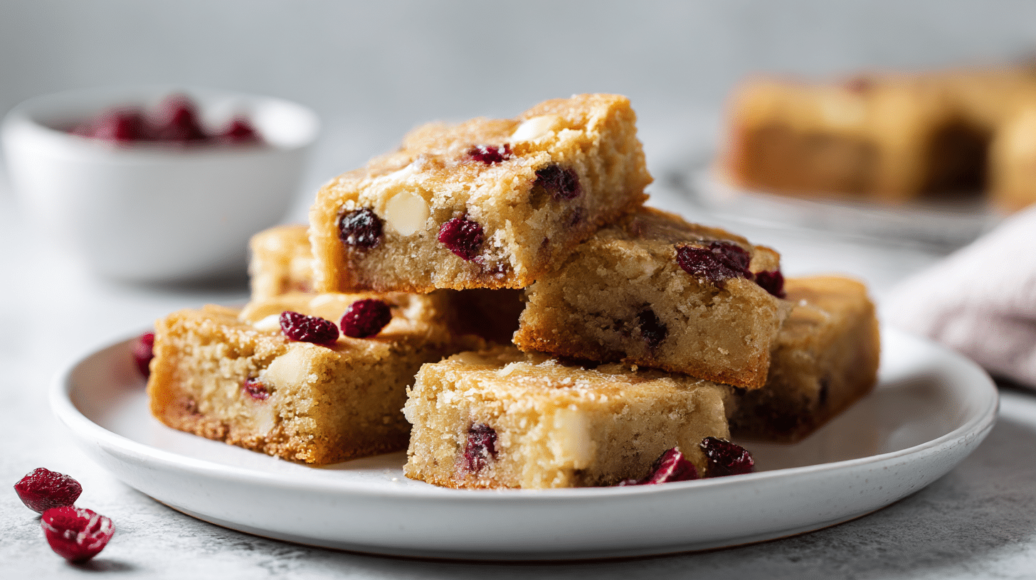 Delicious gordon ramsay white chocolate brownies showcasing a moist interior.