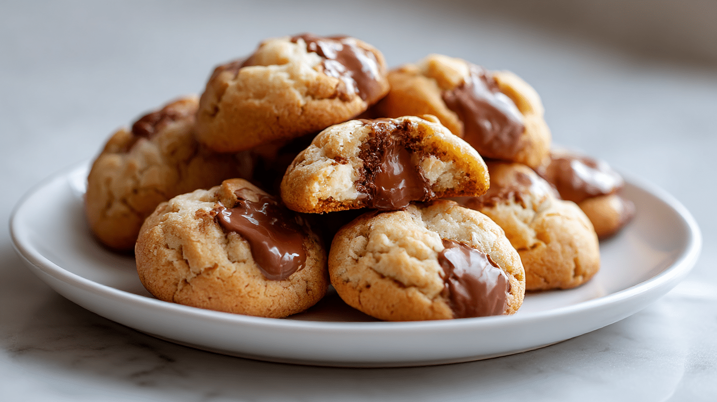 Gordon Ramsay fondue cookies featuring a delicious melting center