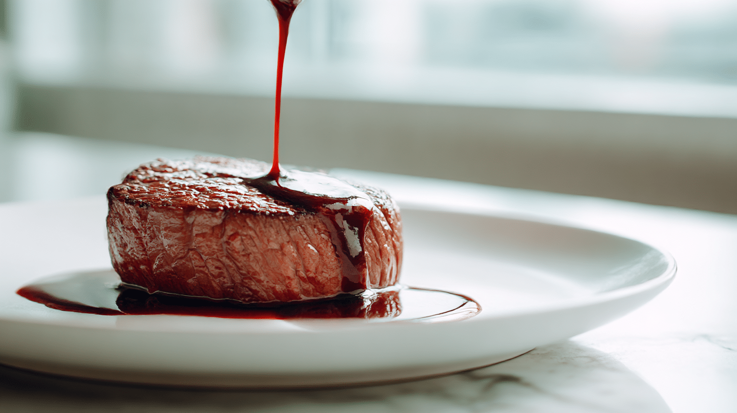 gordon ramsay red wine jus enhancing a delicious steak