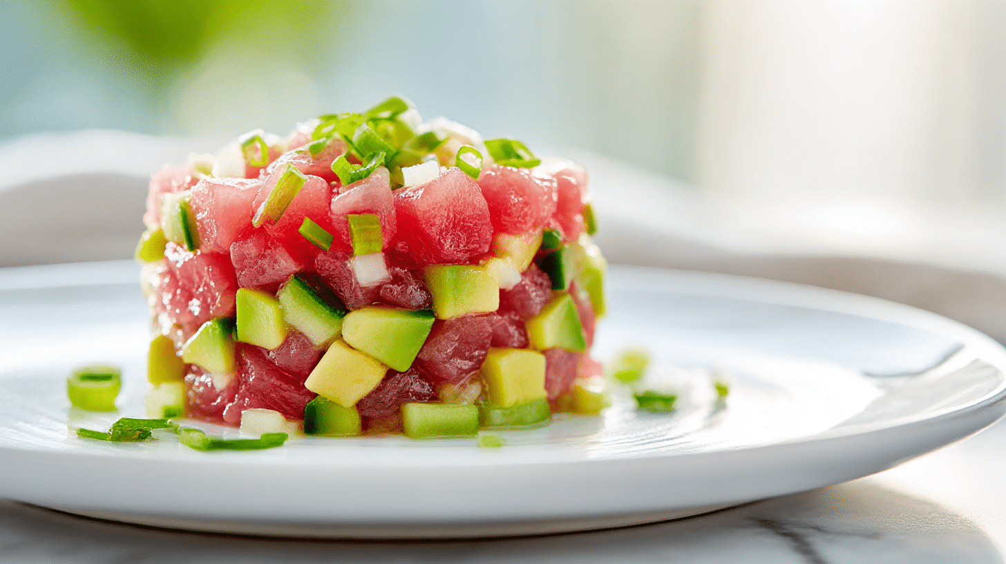 gordon ramsay tuna tartare closeup