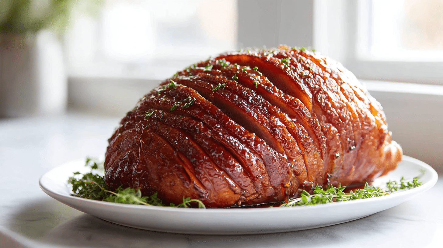 Savor the flavors of gordon ramsay maple glazed ham, perfectly cooked.