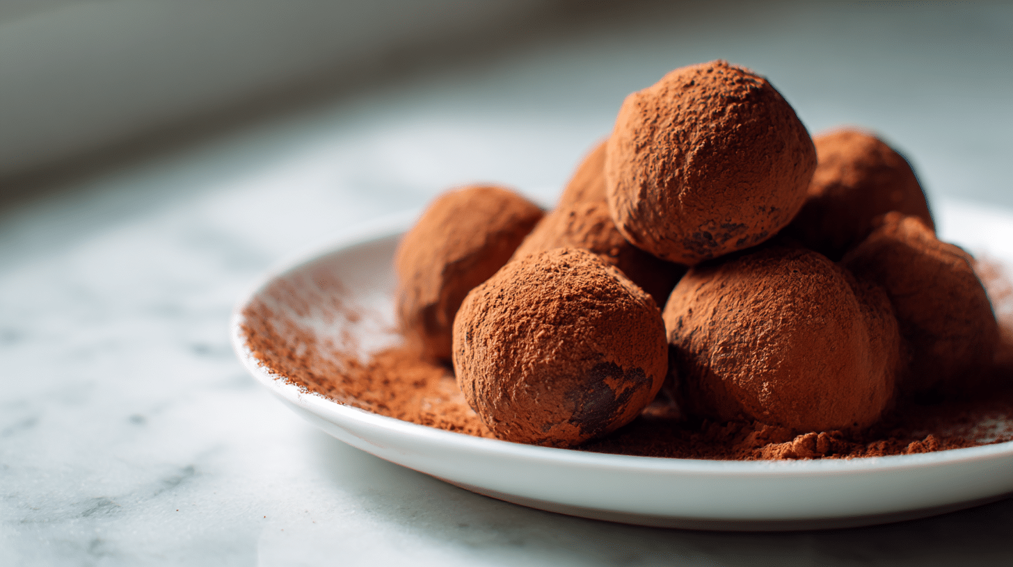 gordon ramsay mint chocolate truffles with rich texture