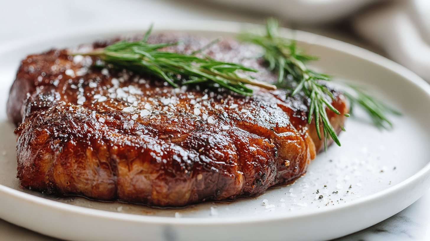 gordon ramsay barbecue steak close-up view
