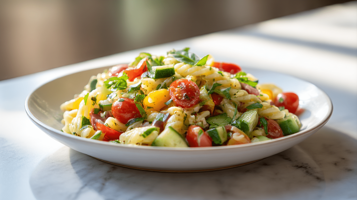 Gordon Ramsay Summer Pasta Salad Recipe 1 gordon ramsay's summer pasta salad with fresh ingredients